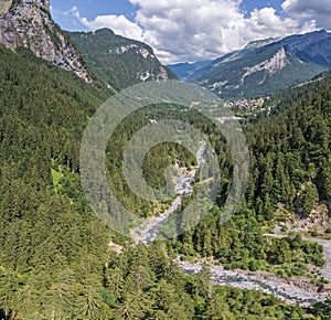 The alpine forest region Sixt-Fer-ÃƒÂ -Cheval in southeastern France.